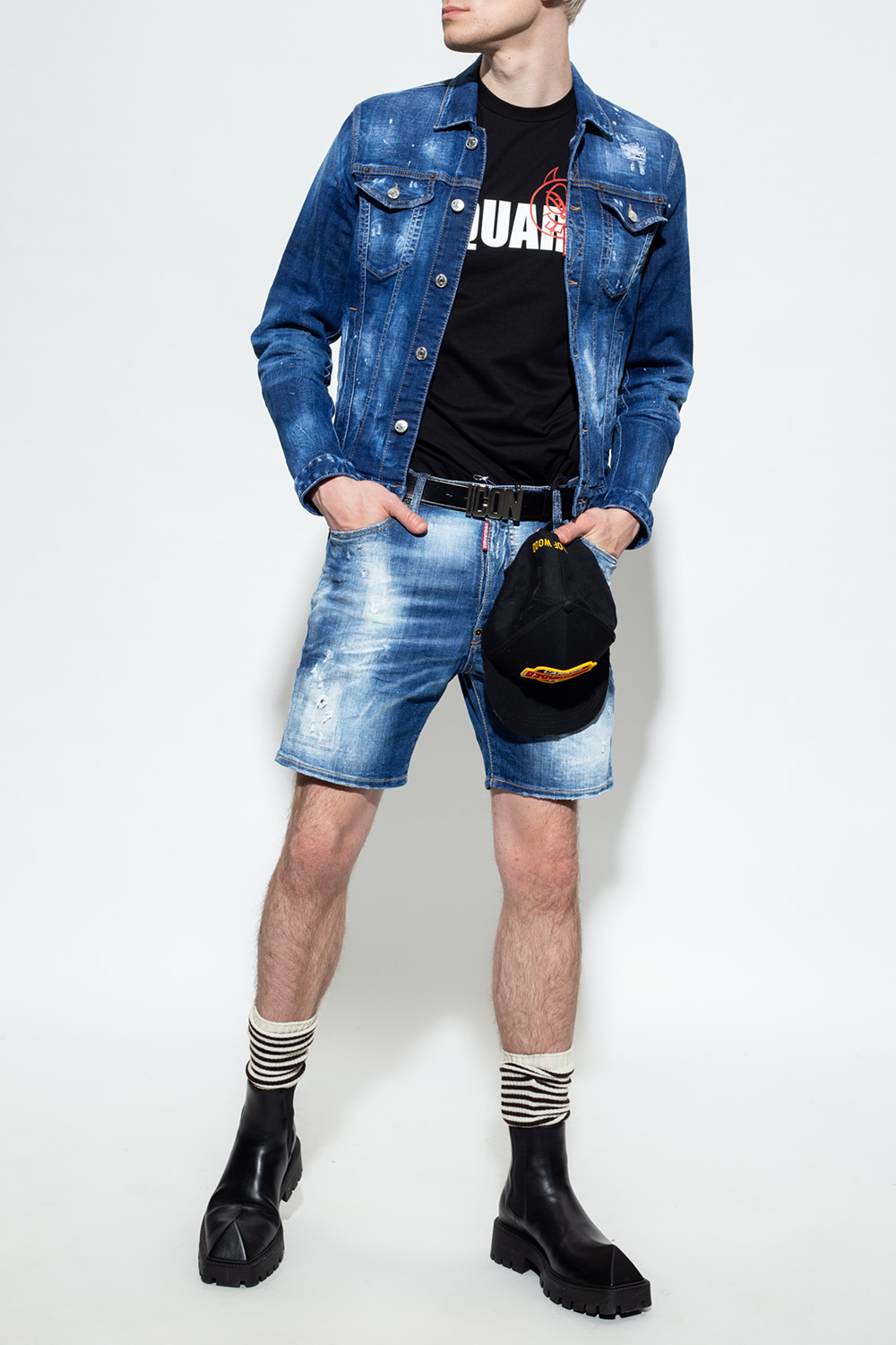 IetpShops | Men's Clothing | Dsquared2 'Marine Short' denim shorts 